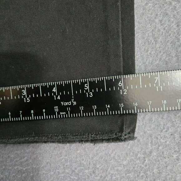 Banana Republic Pants Women 2 Black Authentic Girlfriend Mid Rise Raw Hem Chino - Picture 11 of 13